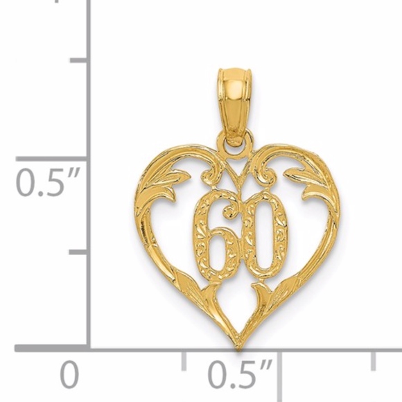 14k 60 Heart Pendant Necklaces